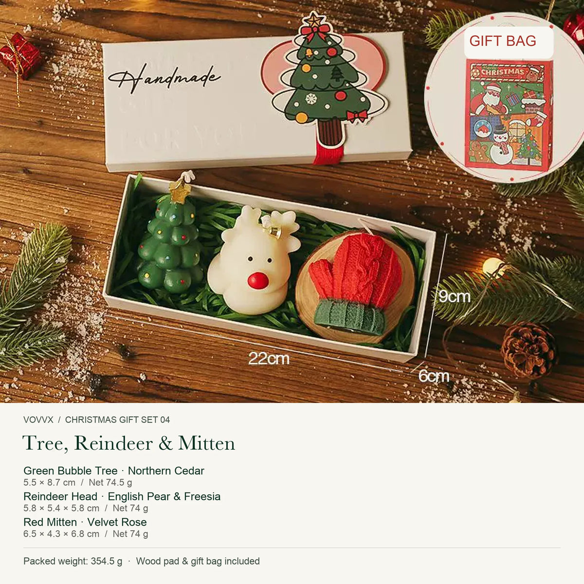 VOVVX Christmas Scented Candle Gift Box