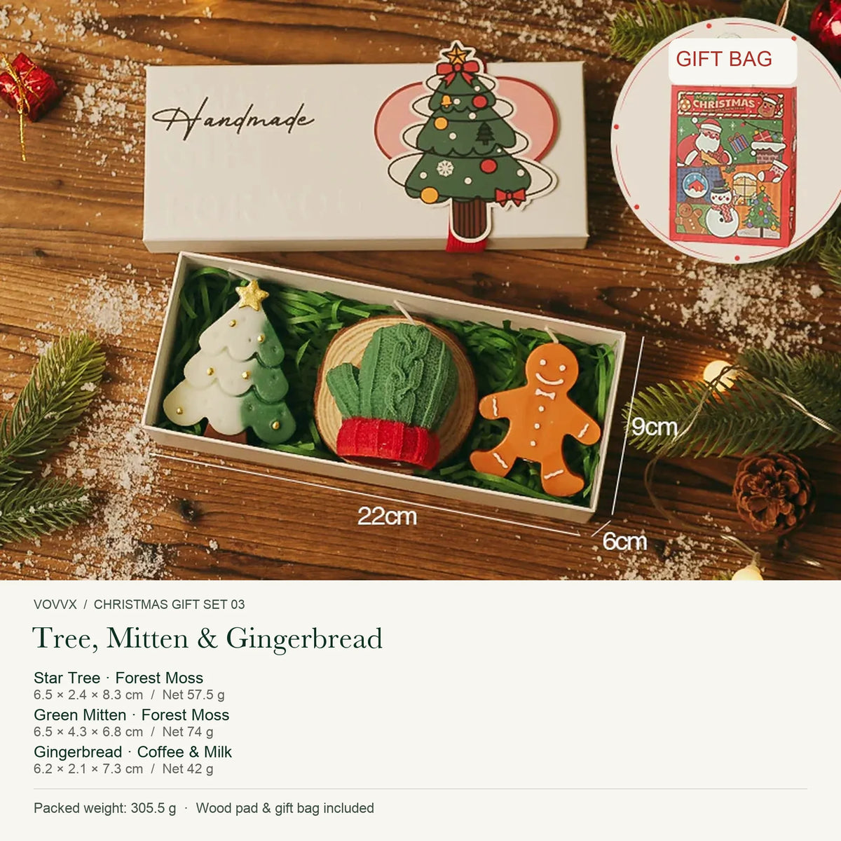 VOVVX Christmas Scented Candle Gift Box