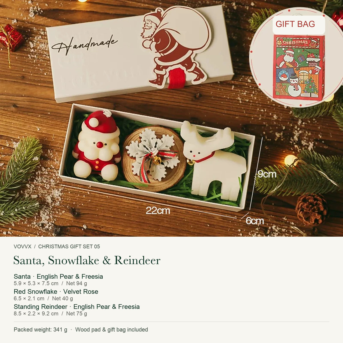 VOVVX Christmas Scented Candle Gift Box