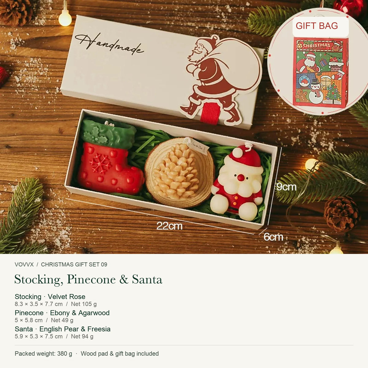 VOVVX Christmas Scented Candle Gift Box